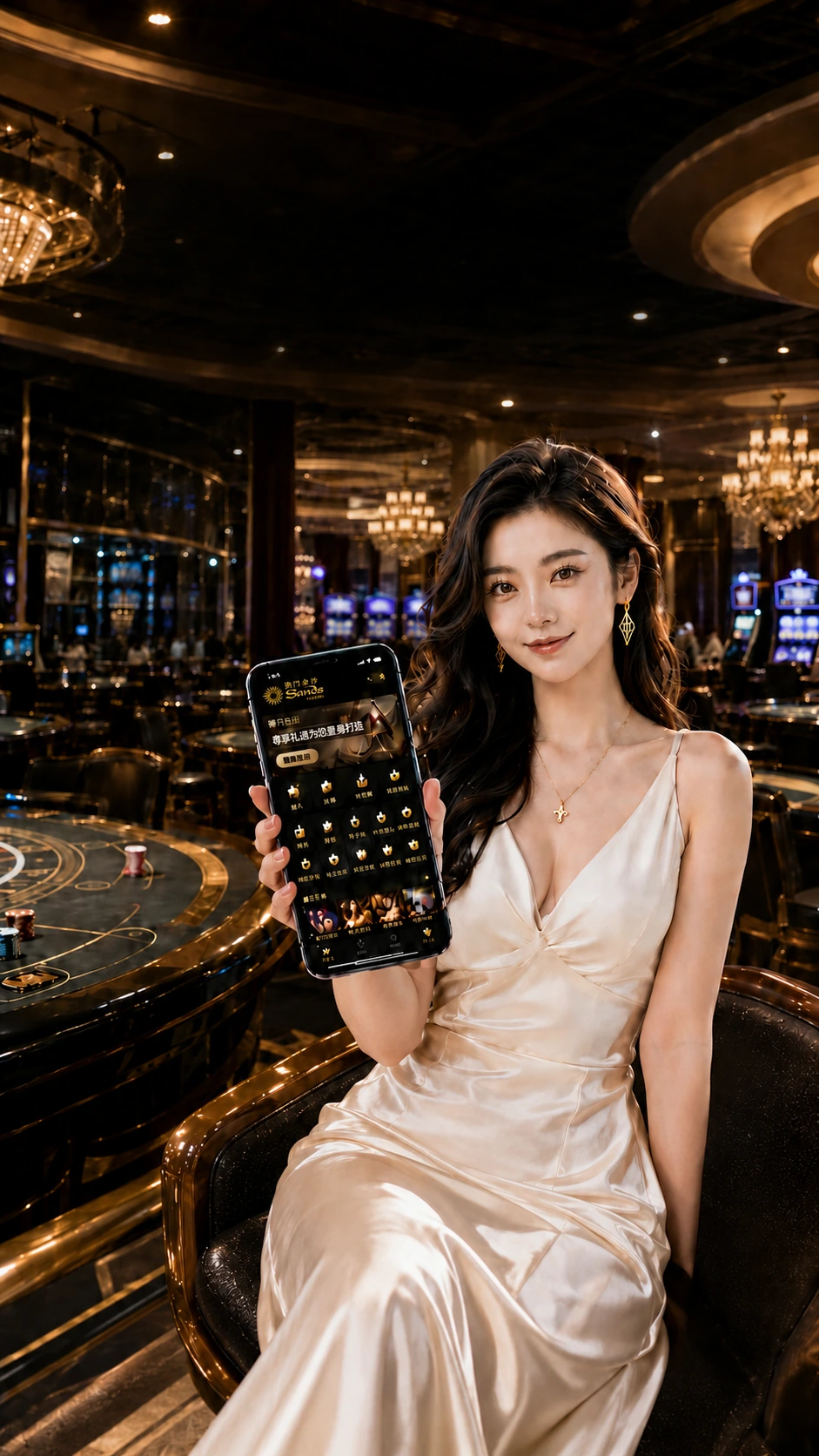 澳门金沙娱乐场景与手机展示